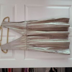 Zara gold mini dress